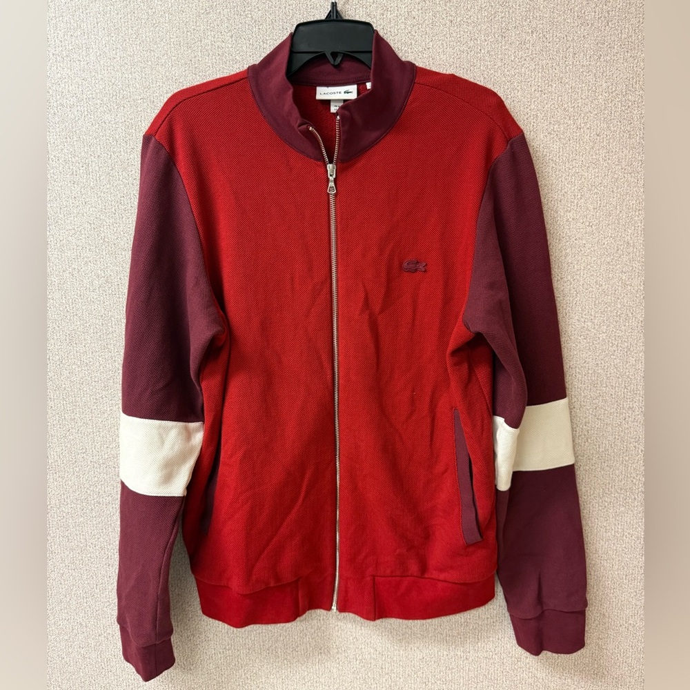 Lacoste Men Size Medium‎ Colorblock Full Zip Logo Jacket